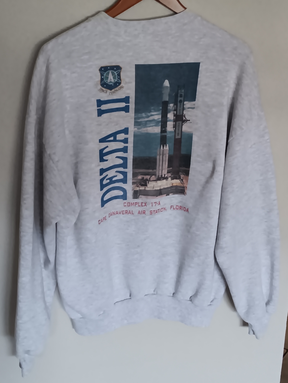 Vintage Nasa Space Command Delta II Launch Team Sweatshirt